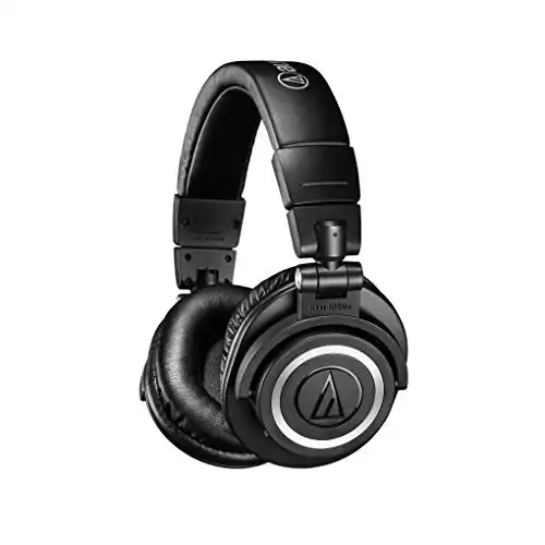 Audio-Technica ATH-M50xBT Wireless Bluetooth Over-Ear Headphones, Black, With Exceptional Clarity, Comfort, And 40 hr Battery