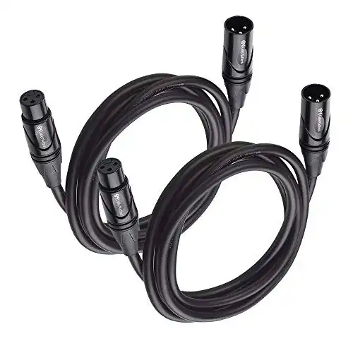 Cable Matters 2-Pack Premium XLR to XLR Microphone Cable