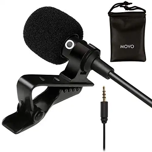 Movo PM10 Lavalier Microphone and Lapel Microphone