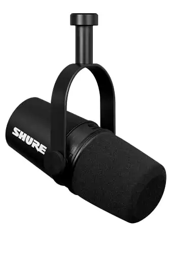 Shure MV7X XLR Podcast Microphone - Black